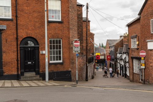 A picture of Spall Clark Solicitors office in Swan Bank Congleton. The view is facing down Little Street