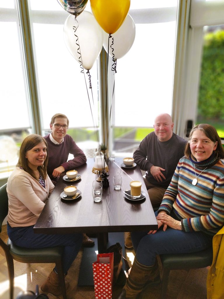 Photo of Sarah Bushell, Paul Clark, Becky Spall and Simon Heapy at the Orange Tree in Congleton