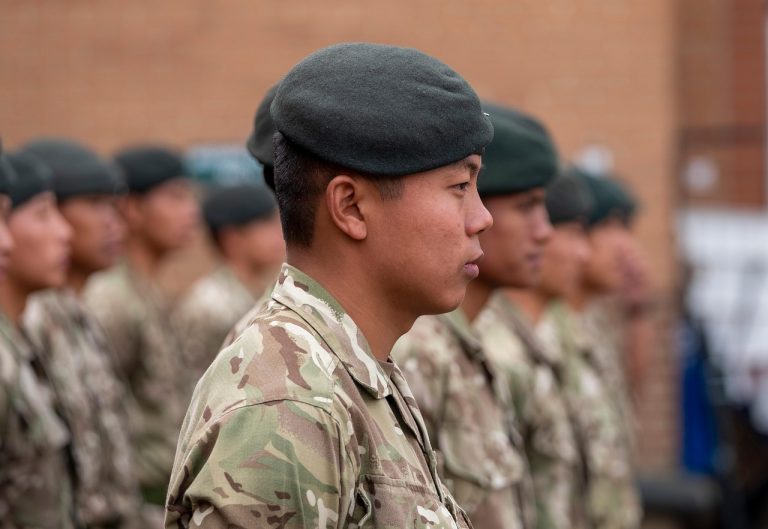 Photo of a soldier from the Royal Gurkha Rifles wearing a beret. Members of the Armed Forces can obtain Inheritance Tax exemptions.