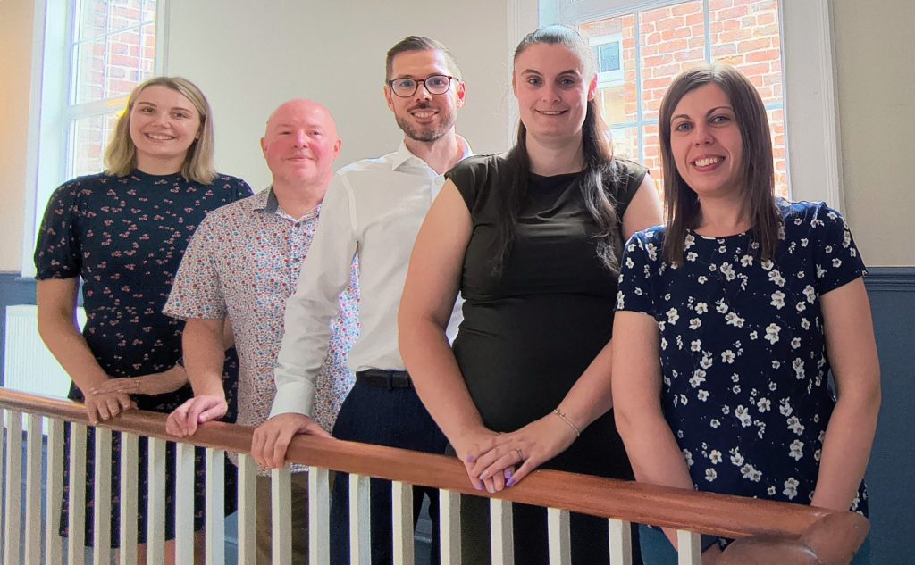 Natasha Yelland, Simon Heapy, Paul Clark TEP, Melissa Howman and Becky Spall