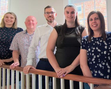 Natasha Yelland, Simon Heapy, Paul Clark TEP, Melissa Howman and Becky Spall