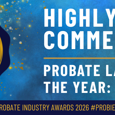 Probate Industry Awards - Probate Law Firm of the Year: Boutique - Highly Commended Spall Clark Solicitors