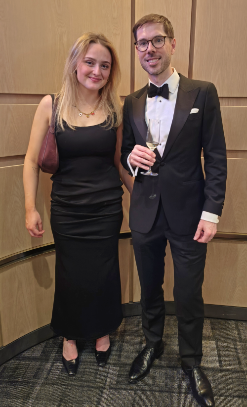 Paul Clark and Amy Beasley at the Probate Industry Awards 2026
