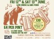 Poster of Congleton Beer Festival. It gives the date of the festival and shows a bear and two pints of beer. The cost is £4 per pint.