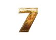 Number 7 in gold