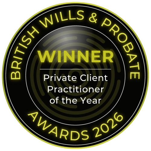 British Wills and Probate Awards 2026 Winners Logo - Private Client Practitioner of the Year