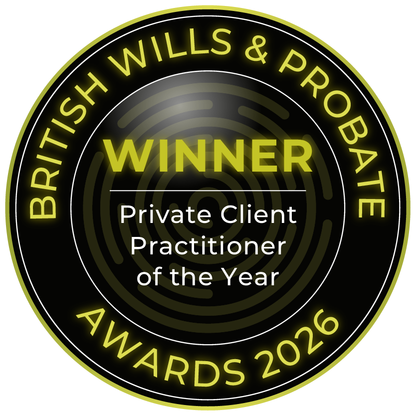 British Wills and Probate Awards 2026 Winners Logo - Private Client Practitioner of the Year